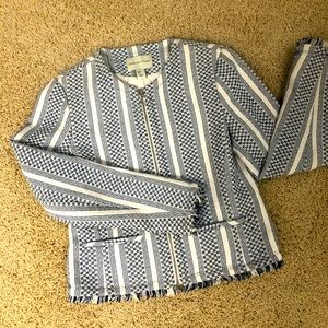 Twead Blue and White Blazer